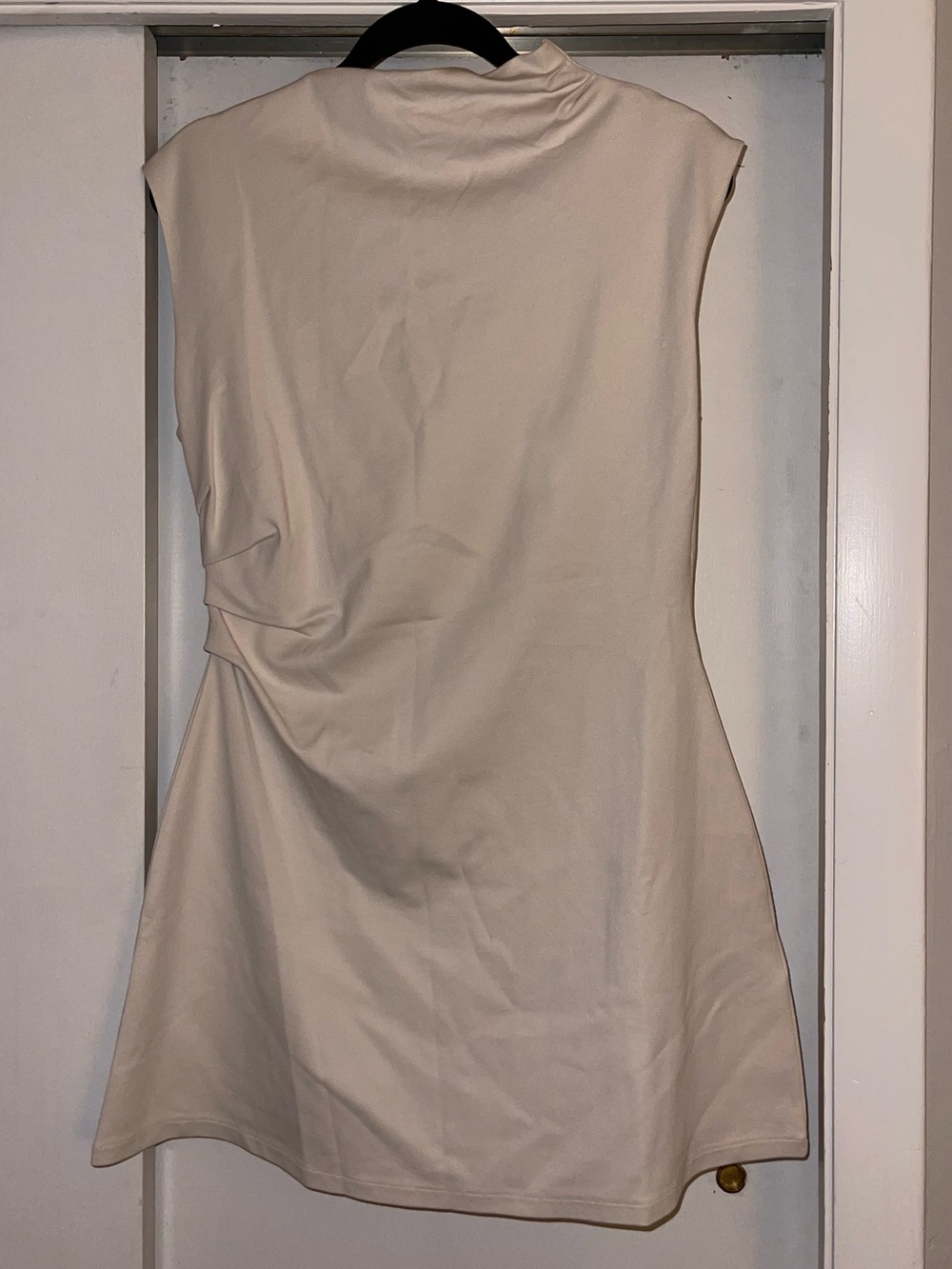 H&M Cream Sleeveless Mini Dress